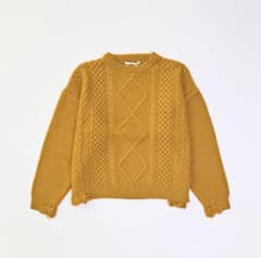 VICTIM ヴィクティム DAMAGE CABLE KNIT - メルカリ