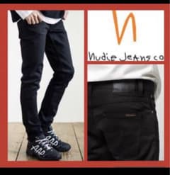 【美品】Nudie Jeans  Thin Finn シンフィン　w30 　黒のサムネイル