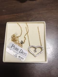 PURE DAYS ハートネックレス•*¨*•.¸¸♬︎値下げ！！のサムネイル