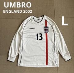 アンブロ イングランド代表 2002 ユニフォーム 長袖 13 デサント製