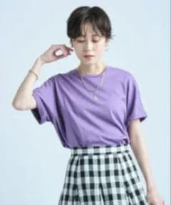 【タグ付き新品】Arpege story 高機能カラーTシャツ(紫)のサムネイル