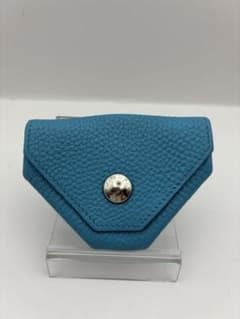 HERMES エルメス ルヴァンキャトル ケース ブルー×ゴールド　箱付き 良品 エルメス HERMES コインケース ルヴァンキャトル ブルー系 - メルカリ
