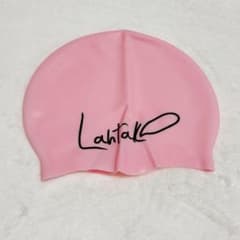 耳と首の根元まで保護できるスイミングキャップ サイズXS ピンク