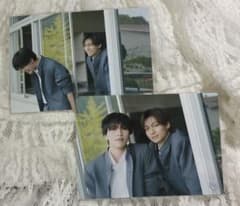 【匿名配送】ICEx 志賀李玖・千田波空斗　学ラン　制服　生写真2枚セットのサムネイル