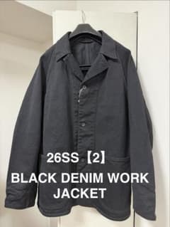 COMOLI 26SS BLACK DENIM WORK JACKET サイズ2 - メルカリ