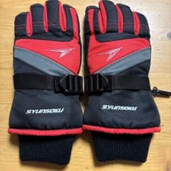 SYUNSOKU 防寒手袋 黒/赤のサムネイル