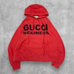 GUCCI グッチ SEXINESSプリント パーカー 20ss Mサイズ 赤 - メルカリ