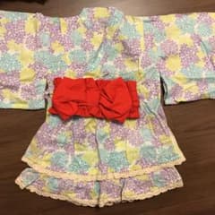 浴衣ドレス 甚平 女の子　90センチのサムネイル