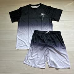 グラデーション セットアップ 半袖 Tシャツ ショートパンツ Lのサムネイル