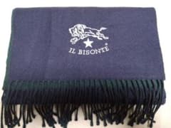 新品未着用 IL BISONTE ウールマフラー ネイビー/グリーン F IL BISONTE ウールマフラー ネイビー/グリーン - メルカリ