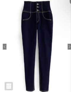 ハイウエストストレッチスキニーパンツ[cu451] インディゴ