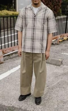 19ss STUDIO NICHOLSON オープンカラーシャツ　Mのサムネイル