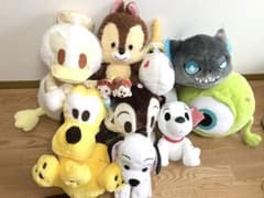 【美品】ディズニー　bigぬいぐるみ  11点　赤いほっぺ等　まとめ売りのサムネイル