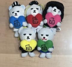 KRUNK BIGBANG YG베어 화려한 하트 5체 세트 마스코트
