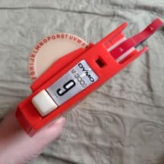 Showa Retro DYMO M-300DD Red Label Printer 9mm