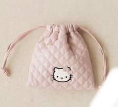 キティちゃん刺繍ポーチ ピンクのサムネイル
