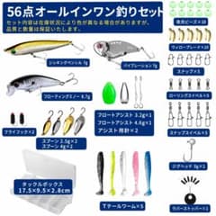 ルアーセット 56点 初心者向け ケース付き - メルカリ