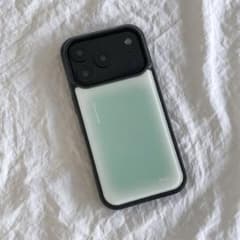 【新品】iPhone16ケース 韓国| サンケースグラフィックミスト ミントのサムネイル