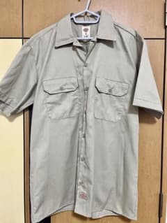 Dickies 半袖ワークシャツ Mサイズ ベージュのサムネイル