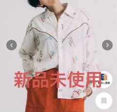 最終値下げ 新品未使用 フリーダ モチーフ刺繍 シャツ ホワイト - メルカリ