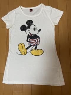 Disney ミッキー　ラインストーン Tシャツ Sサイズのサムネイル