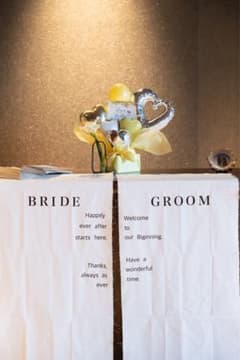 結婚式　受付用　タペストリーのサムネイル