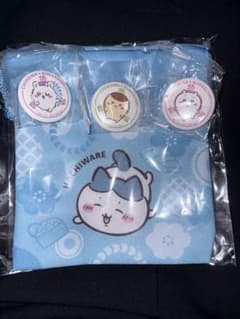 ちいかわ くら寿司 巾着 缶バッジ セット ハチワレ モモンガ くりまんじゅうのサムネイル
