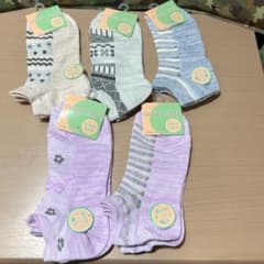 レディース ソックス 5足セット メッシュタイプ 22-24cmのサムネイル