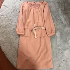 オフオン　ピンクベージュ　ワンピース　サイズ40のサムネイル