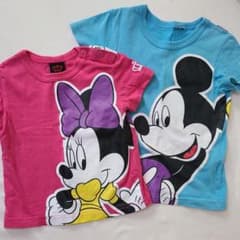 ミッキーミニーTシャツ100cm80cmセットのサムネイル