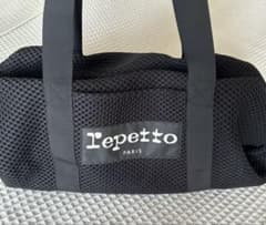 【極美品】repetto レペット トートバッグ メッシュ 大サイズ ブラック 極美品】repetto レペット トートバッグ メッシュ 大サイズ ブラック