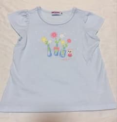 90　ミキハウス　半袖 MIKIHOUSE ミキハウス 半袖カットソー 90cm 水色 - メルカリ