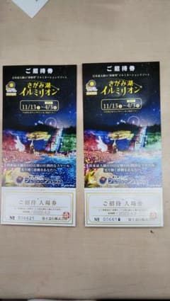 相模湖プレジャーフォレストイルミリオン入場券2枚セットのサムネイル