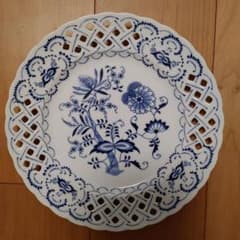 ☆タイムセール☆ブルーダニューブ　丸皿のサムネイル