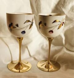 希少 高級 九谷焼 クタニヤキ ワイングラス 酒器 工芸品 陶器 ワインカップ 希少 高級 九谷焼 クタニヤキ ワイングラス 酒器 工芸品 陶器 ワインカップ