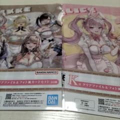 제일 복권 승리의 여신 NIKKE K상 클리어 파일 & 포토풍 카드 세트 2종