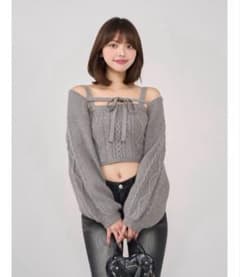 【Darich】　ケーブルショートニットアンサンブルのサムネイル