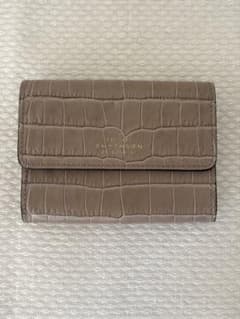 新品】Smythson スマイソン ミニウォレット クロコ型押し グレージュ