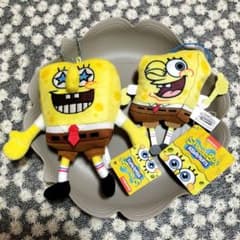 スポンジボブ　ぬいぐるみマスコット　２種