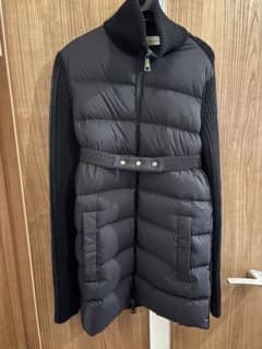 MONCLER ニット切替 ダウンジャケット ブラックのサムネイル