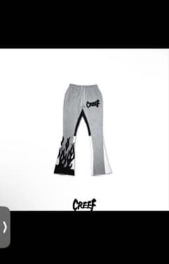 CREEF フレア スウェットパンツ グレー Mサイズ - メルカリ