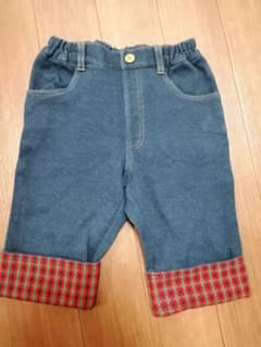 【美品】ファミリア　デニムハーフパンツのサムネイル