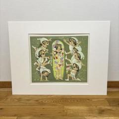 池田修三　木版画　「花のマドンナ」 池田修三 木版画 「花のマドンナ」 - メルカリ