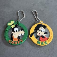 ディズニー グーフィー マックス ラバーキーホルダー 2個セット　セリアのサムネイル