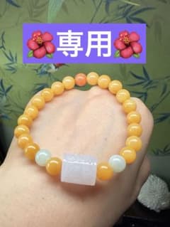 開運‼️天然本翡翠 【転運】福字紋路路通＆黄翡翠ブレスレット - メルカリ