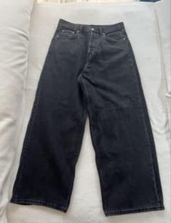 weekday astro baggy jeansブラックデニムw31L32のサムネイル