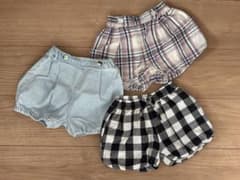 テータテート　フタフタ　ベビーパンツ　3枚セット　90のサムネイル
