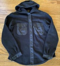 BEAMS BOY購入orS low黒のフード付きワークシャツ