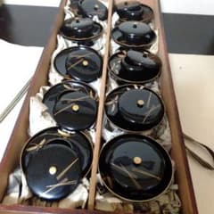 木製漆塗松竹梅蒔絵 茶台十客 - メルカリ