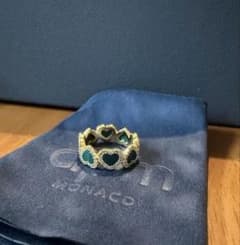 apm MONACO ハート型リング マラカイト 10号 - メルカリ